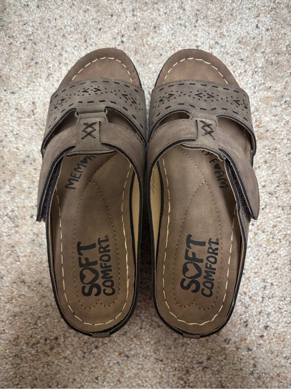 Women's Brown Slip-On Clog Mules